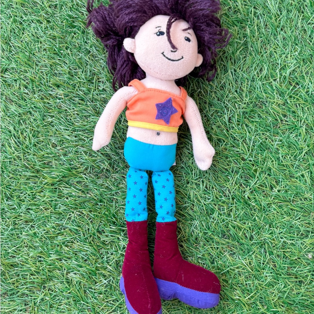 3/$15 Colorful Plush Doll with Star Design